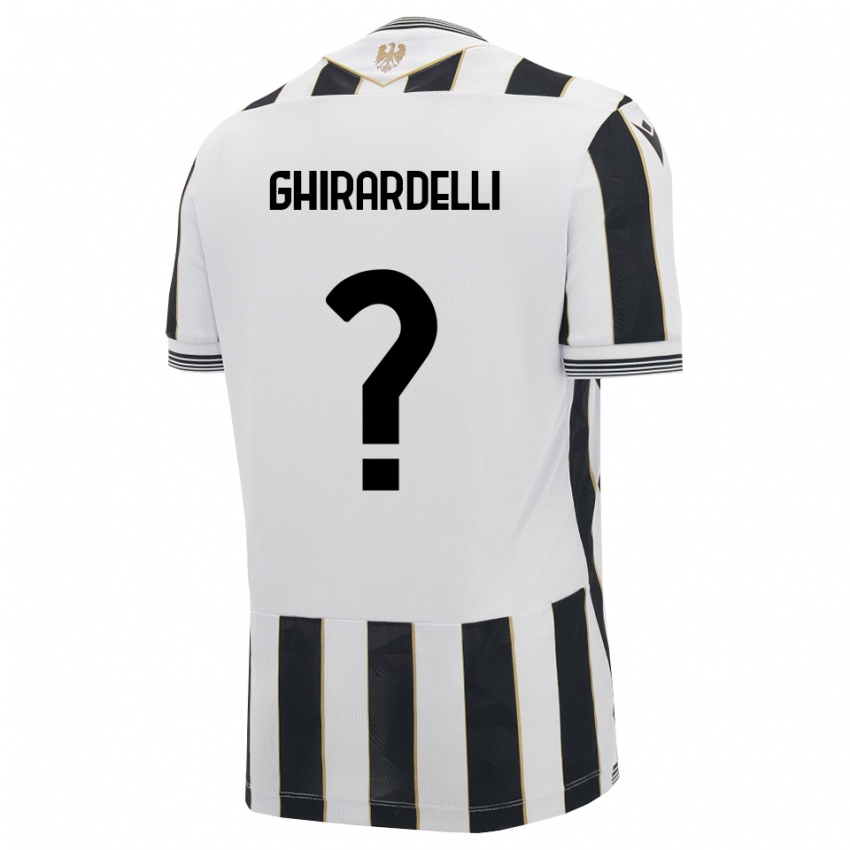 נשים Davide Ghirardelli #0 שחור לבן ורוד ג'רזי ביתית 2026/27 חולצה קצרה