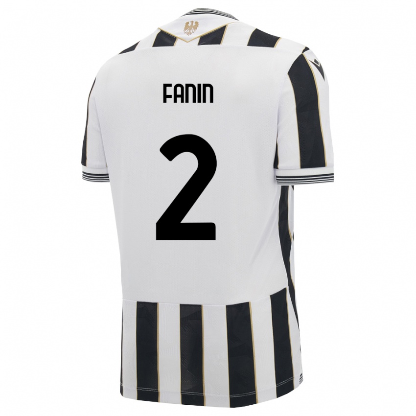 נשים Alessandro Fanin #2 שחור לבן ורוד ג'רזי ביתית 2026/27 חולצה קצרה