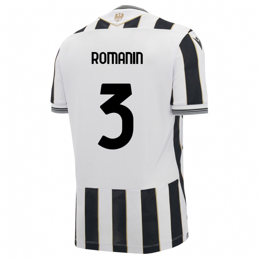 נשים Mattia Romanin #3 שחור לבן ורוד ג'רזי ביתית 2026/27 חולצה קצרה