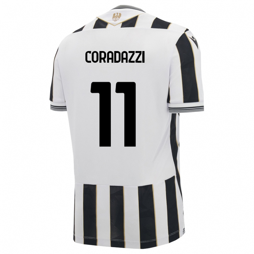 נשים Niccolò Coradazzi #11 שחור לבן ורוד ג'רזי ביתית 2026/27 חולצה קצרה