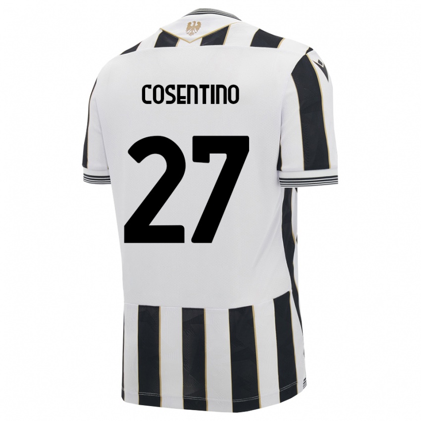 נשים Sergio Cosentino #27 שחור לבן ורוד ג'רזי ביתית 2026/27 חולצה קצרה