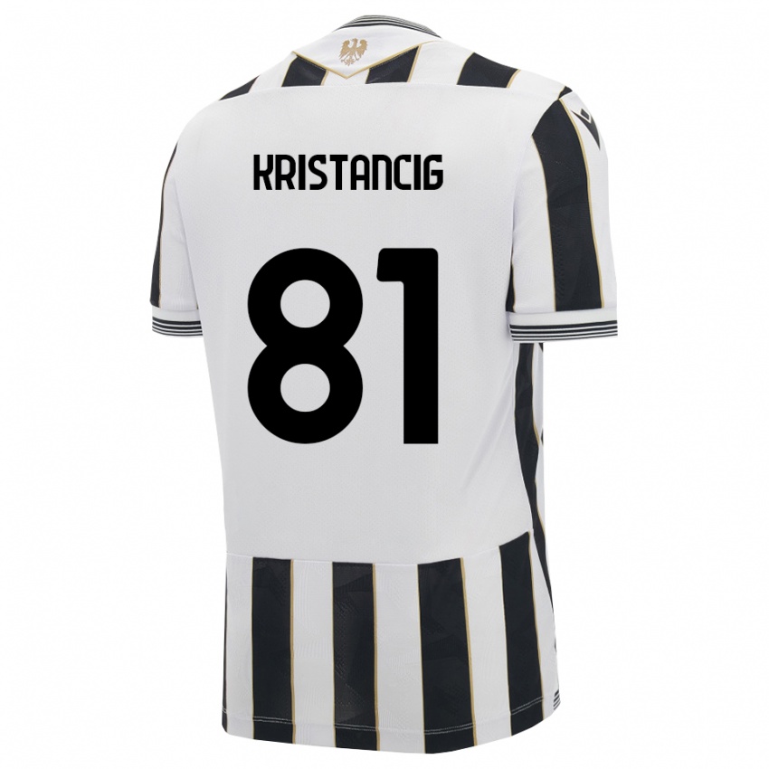 נשים Luca Kristancig #81 שחור לבן ורוד ג'רזי ביתית 2026/27 חולצה קצרה