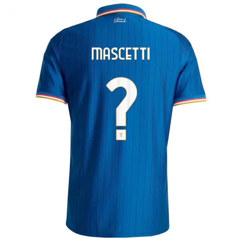 נשים Francesco Mascetti #0 כחול לבן אדום ג'רזי ביתית 2026/27 חולצה קצרה