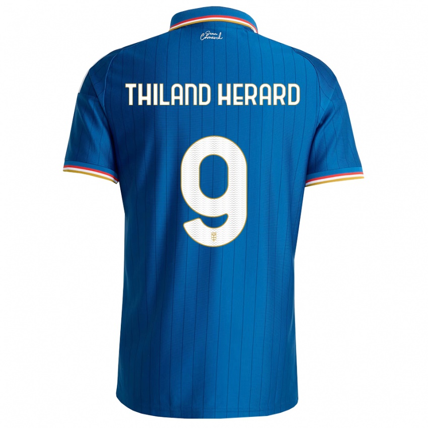 נשים Robin Thiland Herard #9 כחול לבן אדום ג'רזי ביתית 2026/27 חולצה קצרה