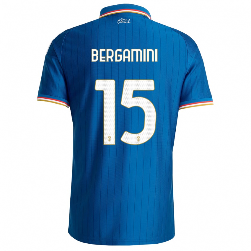 נשים Mattia Bergamini #15 כחול לבן אדום ג'רזי ביתית 2026/27 חולצה קצרה