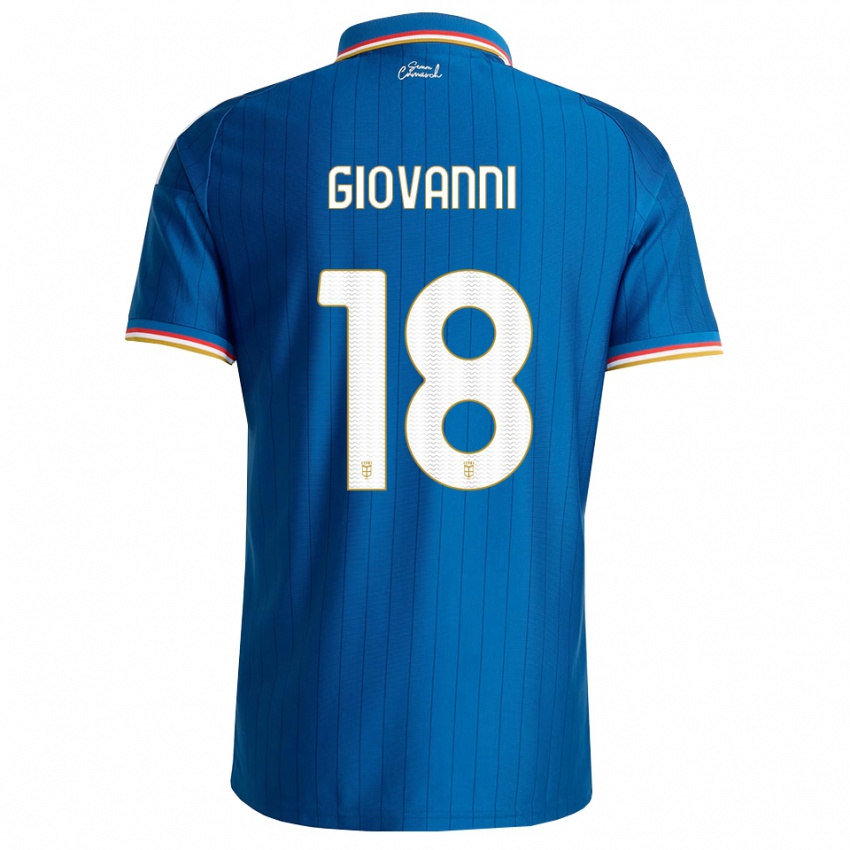 נשים Giovanni Di Iulio Lopes #18 כחול לבן אדום ג'רזי ביתית 2026/27 חולצה קצרה