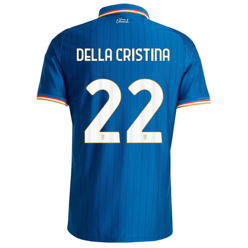 נשים Stefano Della Cristina #22 כחול לבן אדום ג'רזי ביתית 2026/27 חולצה קצרה