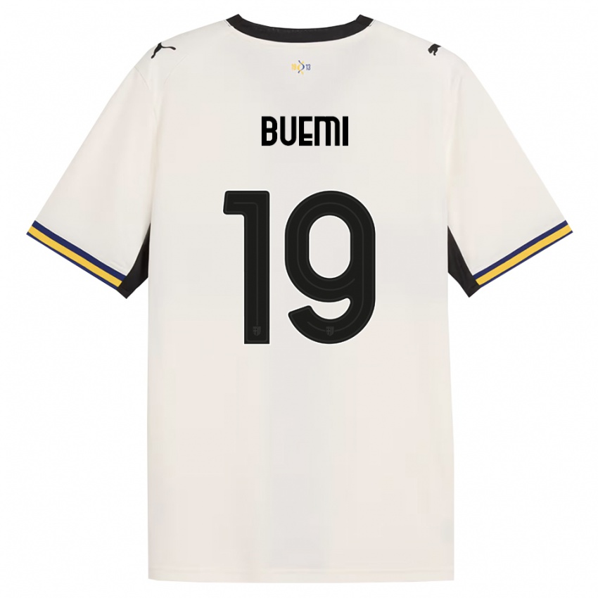נשים Federico Buemi #19 לבן מבריק שחור צהוב ג'רזי ביתית 2026/27 חולצה קצרה