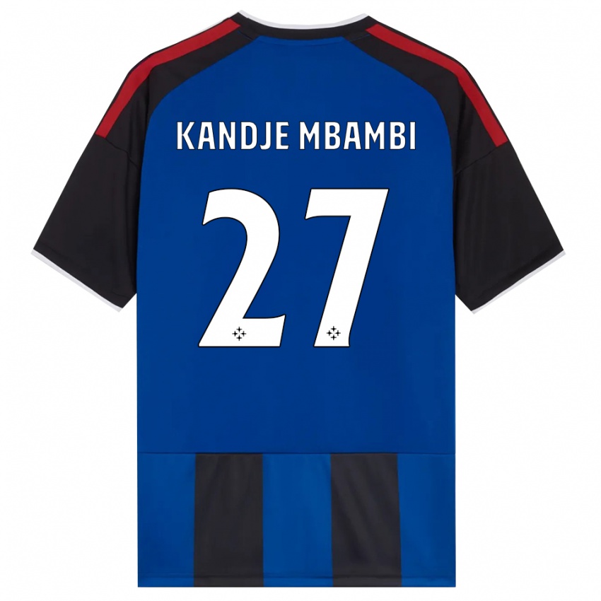 נשים Jeremy Kandje Mbambi #27 כחול שחור אדום לבן ג'רזי ביתית 2026/27 חולצה קצרה