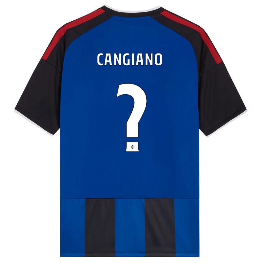 נשים Cristian Cangiano #0 כחול שחור אדום לבן ג'רזי ביתית 2026/27 חולצה קצרה