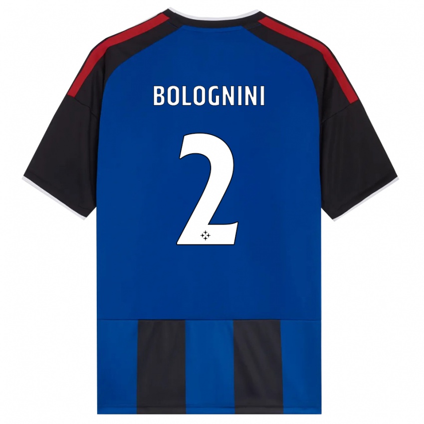 נשים Andrea Bolognini #2 כחול שחור אדום לבן ג'רזי ביתית 2026/27 חולצה קצרה