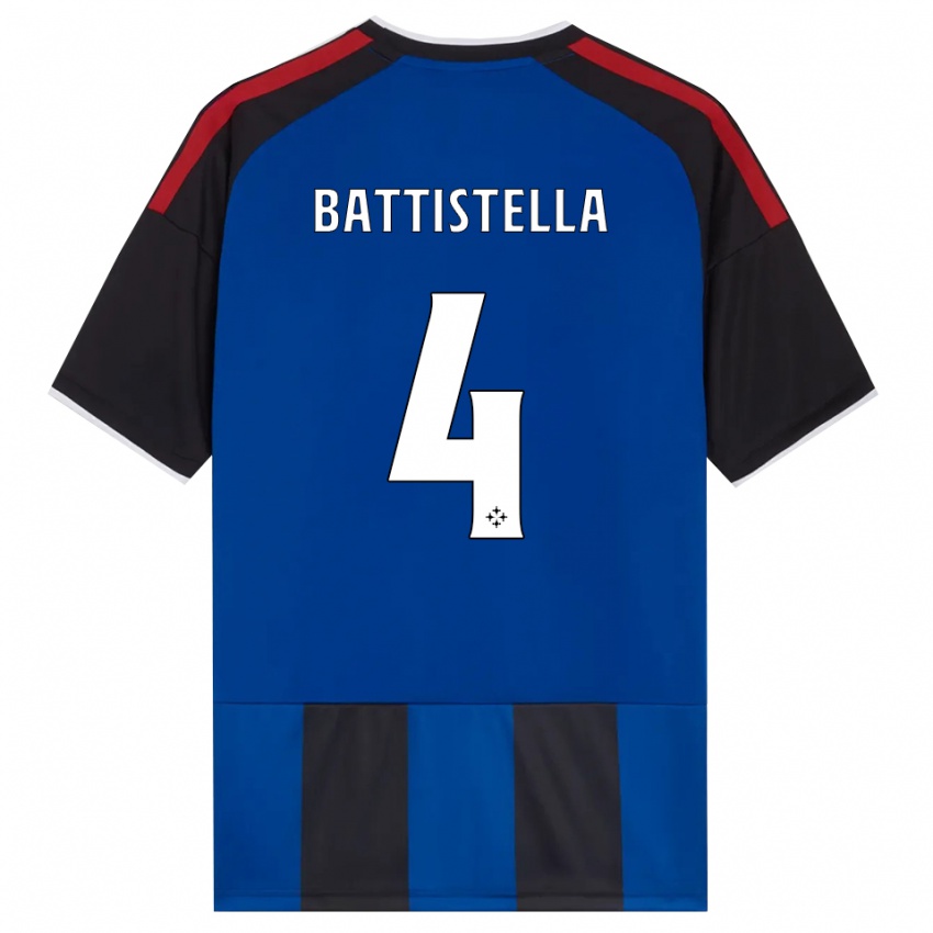 נשים Daniel Battistella #4 כחול שחור אדום לבן ג'רזי ביתית 2026/27 חולצה קצרה