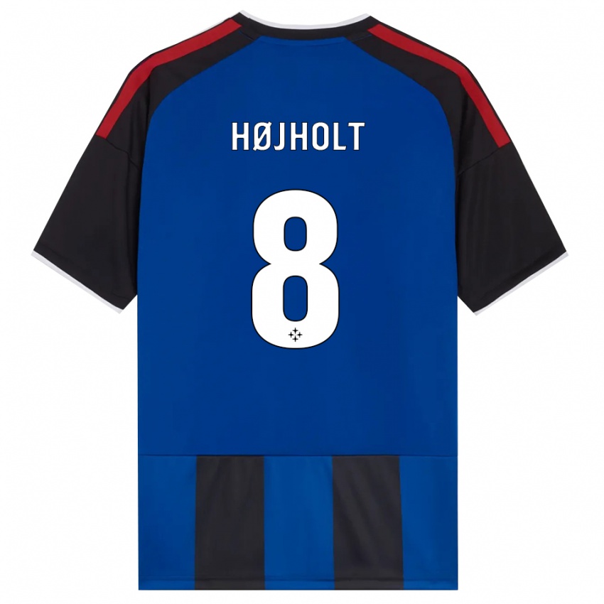 נשים Malthe Højholt #8 כחול שחור אדום לבן ג'רזי ביתית 2026/27 חולצה קצרה