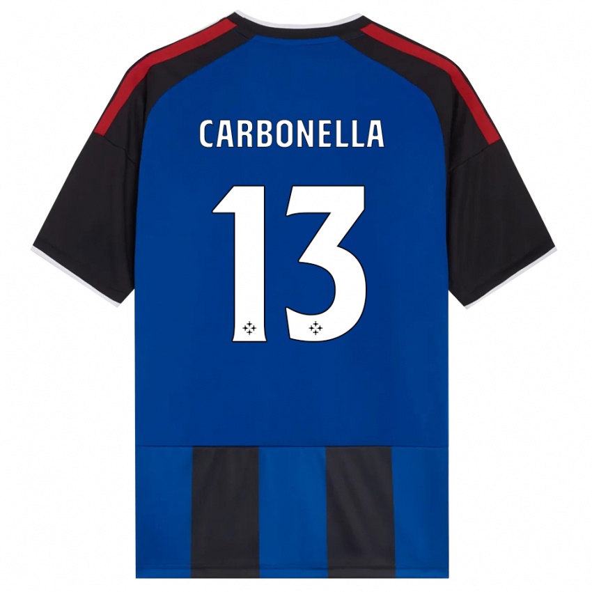 נשים Francesco Carbonella #13 כחול שחור אדום לבן ג'רזי ביתית 2026/27 חולצה קצרה