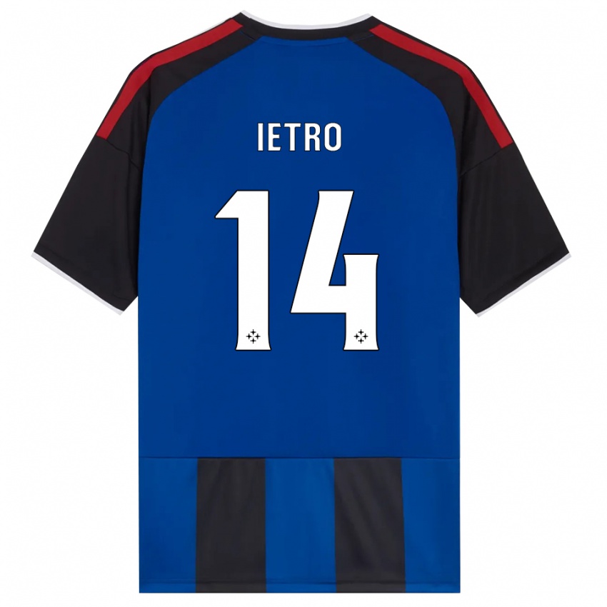 נשים Alessandro Ietro #14 כחול שחור אדום לבן ג'רזי ביתית 2026/27 חולצה קצרה