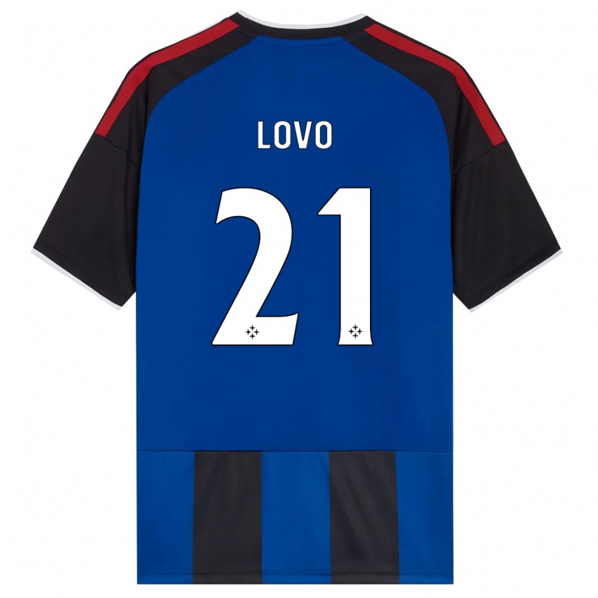 נשים Christian Lovo #21 כחול שחור אדום לבן ג'רזי ביתית 2026/27 חולצה קצרה