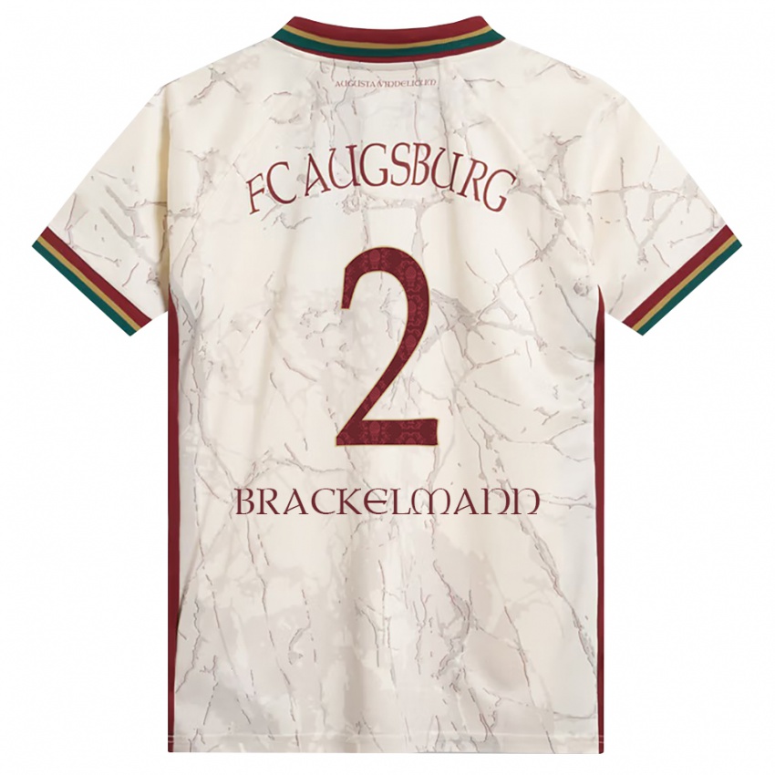 נשים Calvin Brackelmann #2 ירוק אורז לבן בורדו ג'רזי ביתית 2026/27 חולצה קצרה
