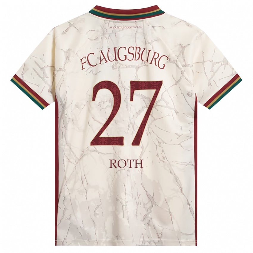 נשים Constantin Roth #27 ירוק אורז לבן בורדו ג'רזי ביתית 2026/27 חולצה קצרה