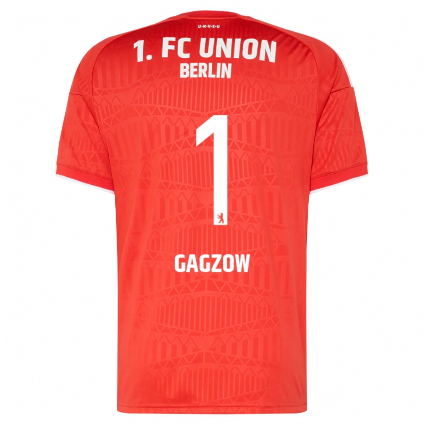 נשים Fritz Gagzow #1 אדום לבן ג'רזי ביתית 2026/27 חולצה קצרה