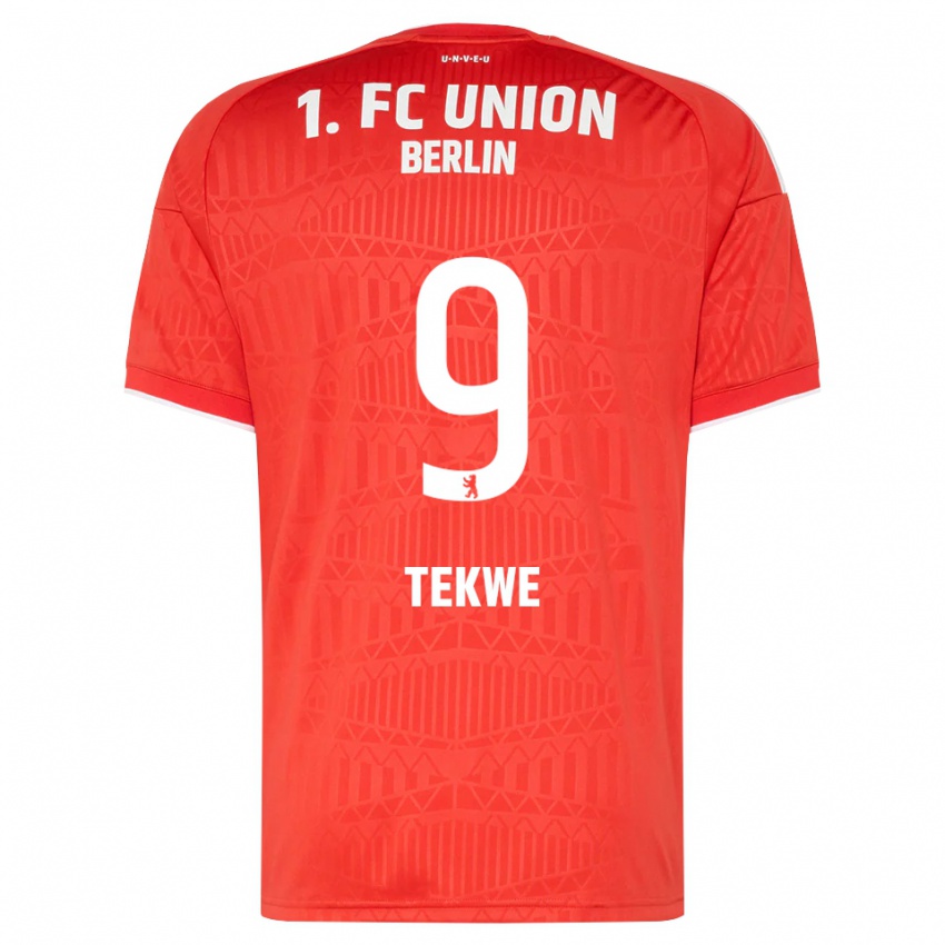 נשים Harry Tekwe #9 אדום לבן ג'רזי ביתית 2026/27 חולצה קצרה