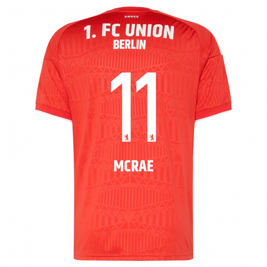 נשים Dylan Mcrae #11 אדום לבן ג'רזי ביתית 2026/27 חולצה קצרה