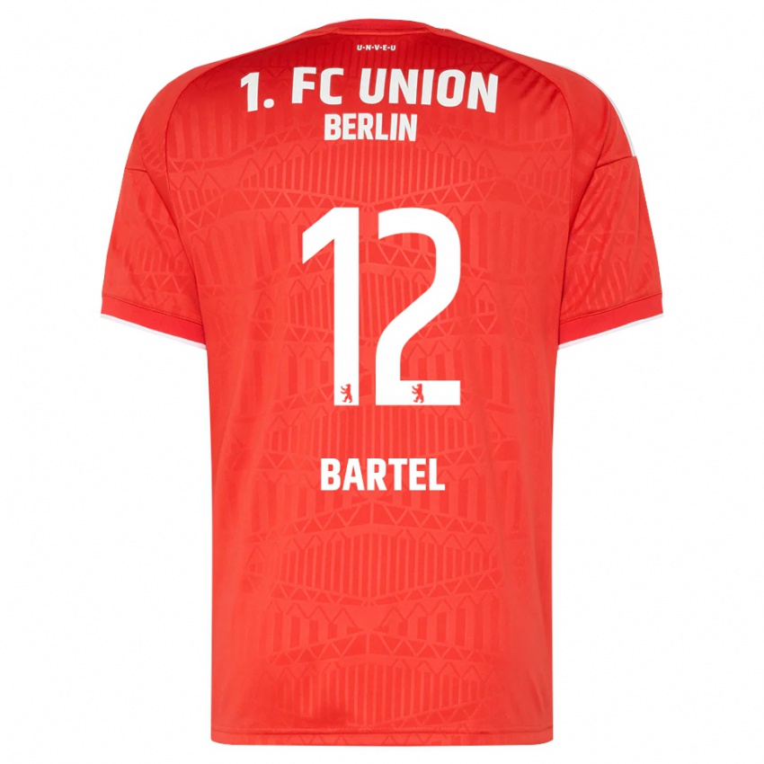 נשים Bruno Bartel #12 אדום לבן ג'רזי ביתית 2026/27 חולצה קצרה