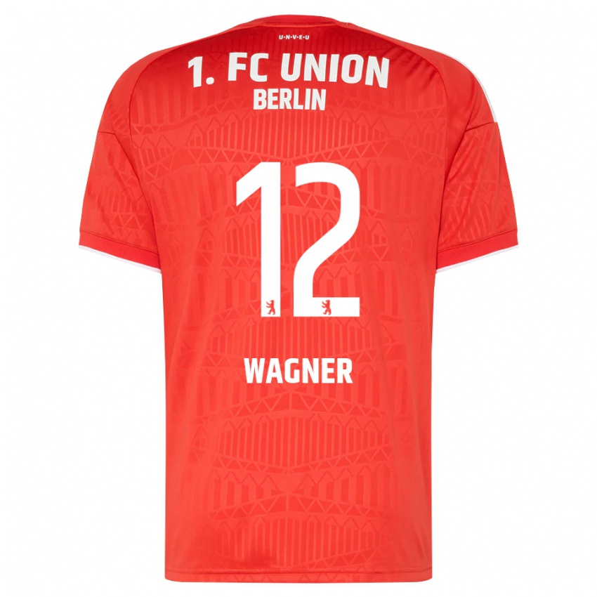 נשים Melanie Wagner #12 אדום לבן ג'רזי ביתית 2026/27 חולצה קצרה