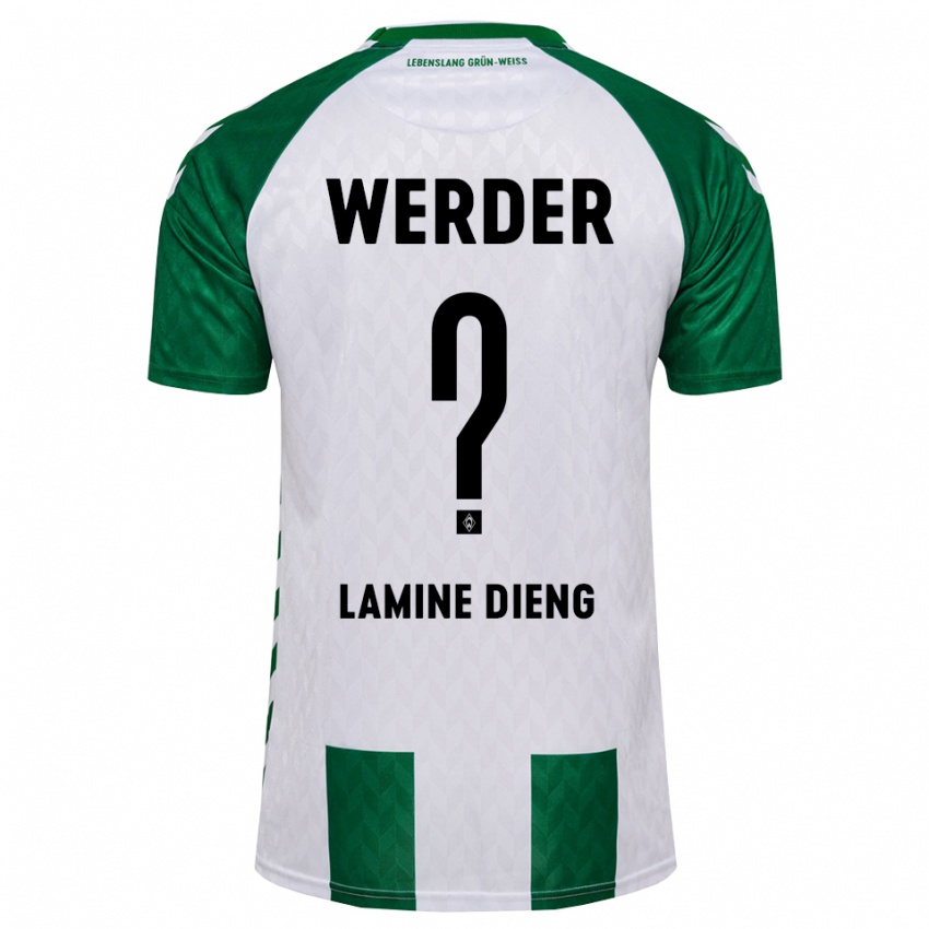 נשים Mamadou Lamine Dieng #0 ירוק לבן ג'רזי ביתית 2026/27 חולצה קצרה