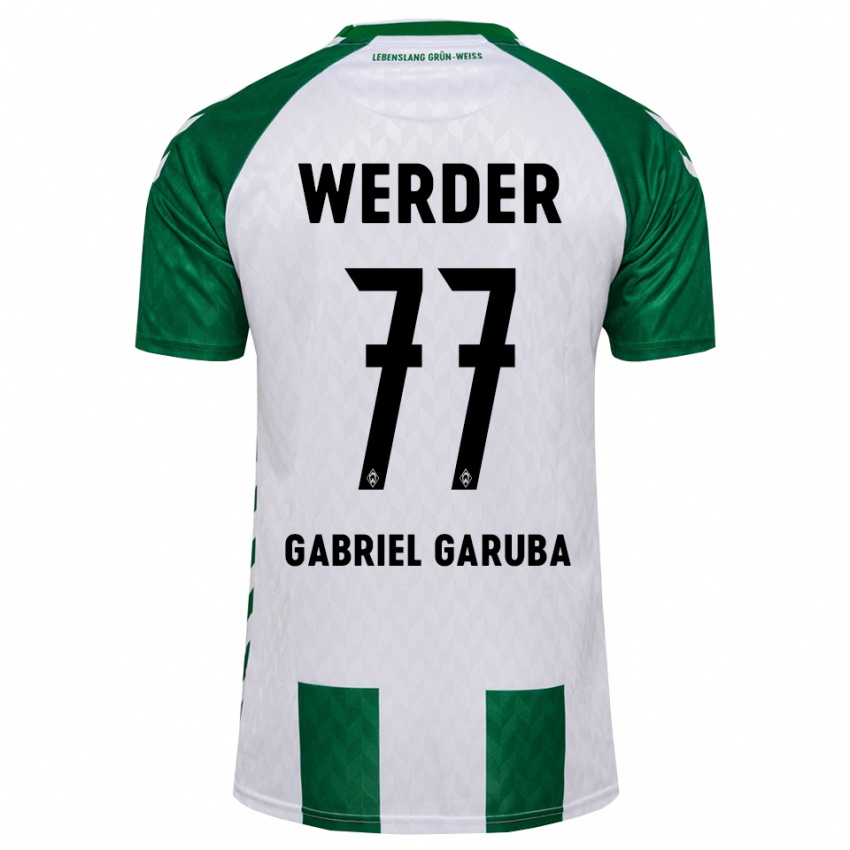נשים Najib Gabriel Garuba #77 ירוק לבן ג'רזי ביתית 2026/27 חולצה קצרה