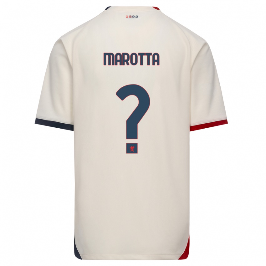 נשים Francesco Marotta #0 לבן מבריק אדום הרחק ג'רזי 2026/27 חולצה קצרה