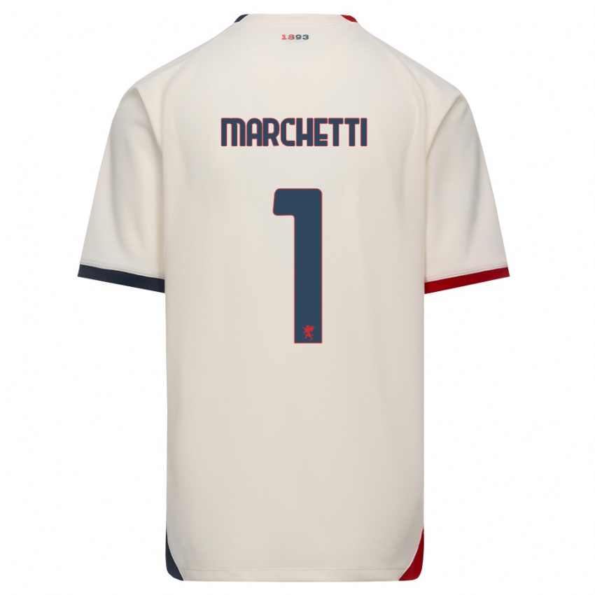 נשים Lisa Marchetti #1 לבן מבריק אדום הרחק ג'רזי 2026/27 חולצה קצרה
