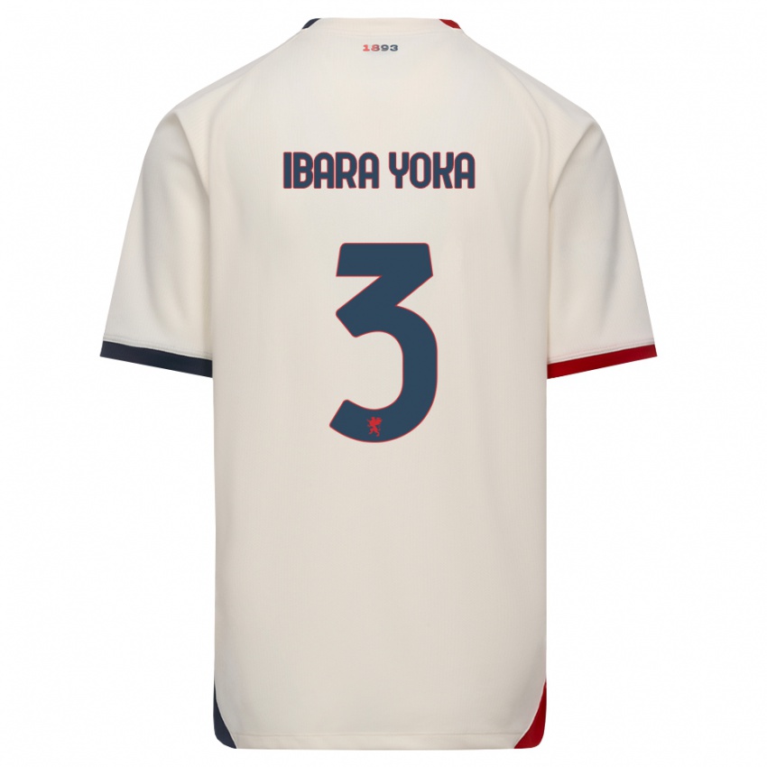 נשים Rafael Ibara Yoka #3 לבן מבריק אדום הרחק ג'רזי 2026/27 חולצה קצרה
