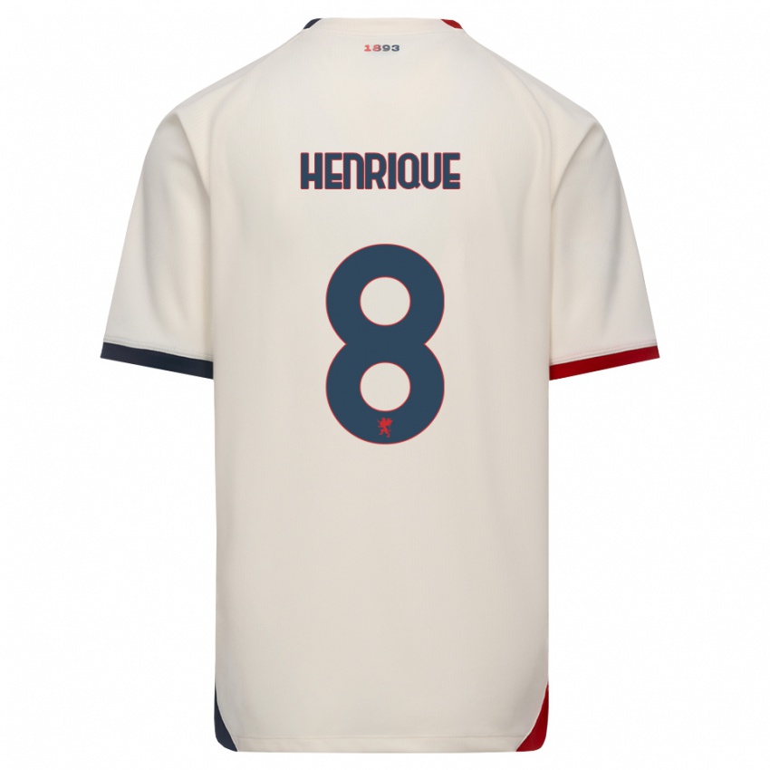נשים Henrique Di Stasi Liborio #8 לבן מבריק אדום הרחק ג'רזי 2026/27 חולצה קצרה