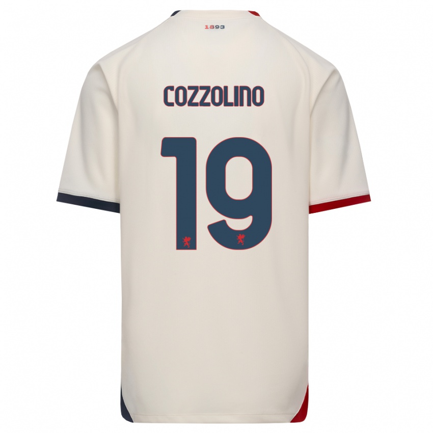 נשים Carmine Cozzolino #19 לבן מבריק אדום הרחק ג'רזי 2026/27 חולצה קצרה