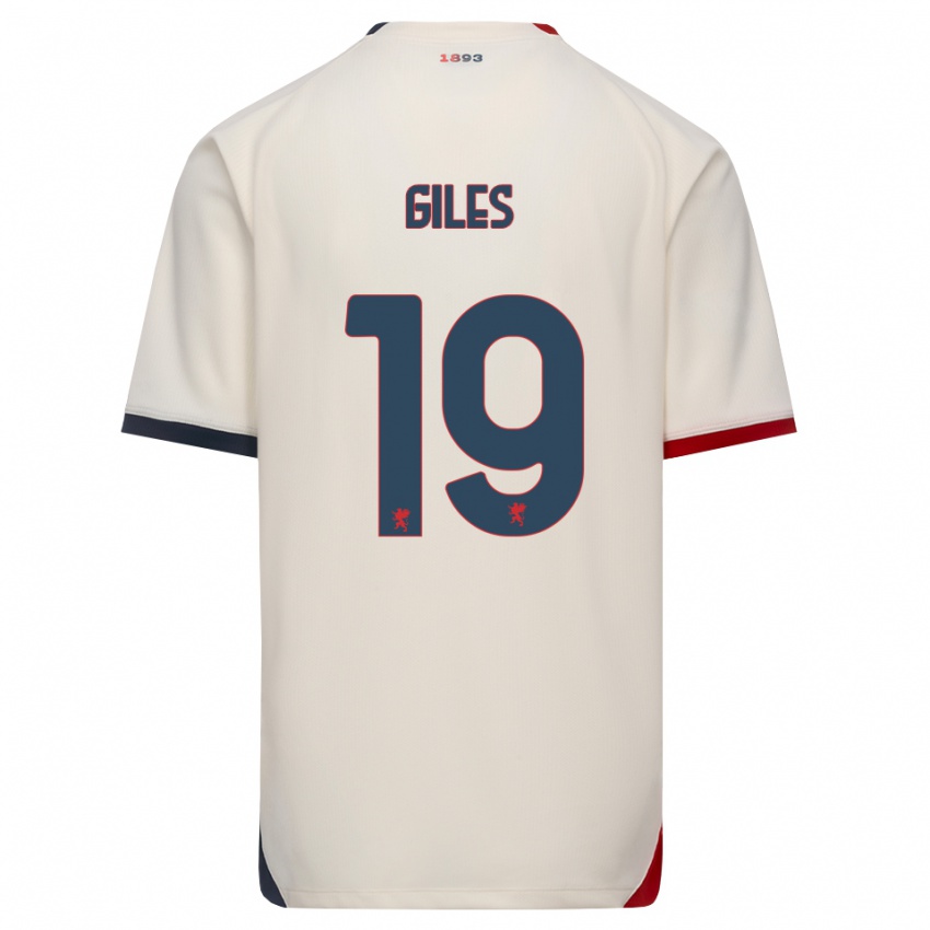 נשים Heidi Giles #19 לבן מבריק אדום הרחק ג'רזי 2026/27 חולצה קצרה