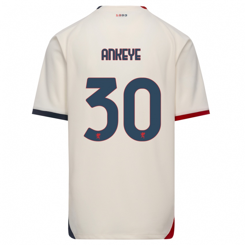 נשים David Ankeye #30 לבן מבריק אדום הרחק ג'רזי 2026/27 חולצה קצרה