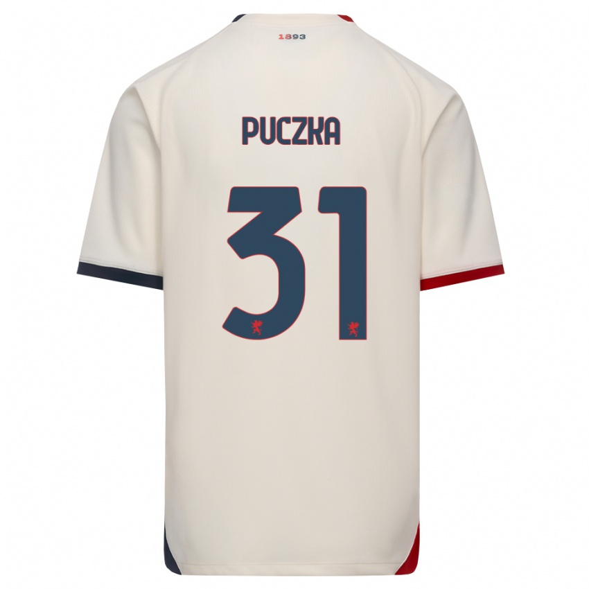נשים David Puczka #31 לבן מבריק אדום הרחק ג'רזי 2026/27 חולצה קצרה