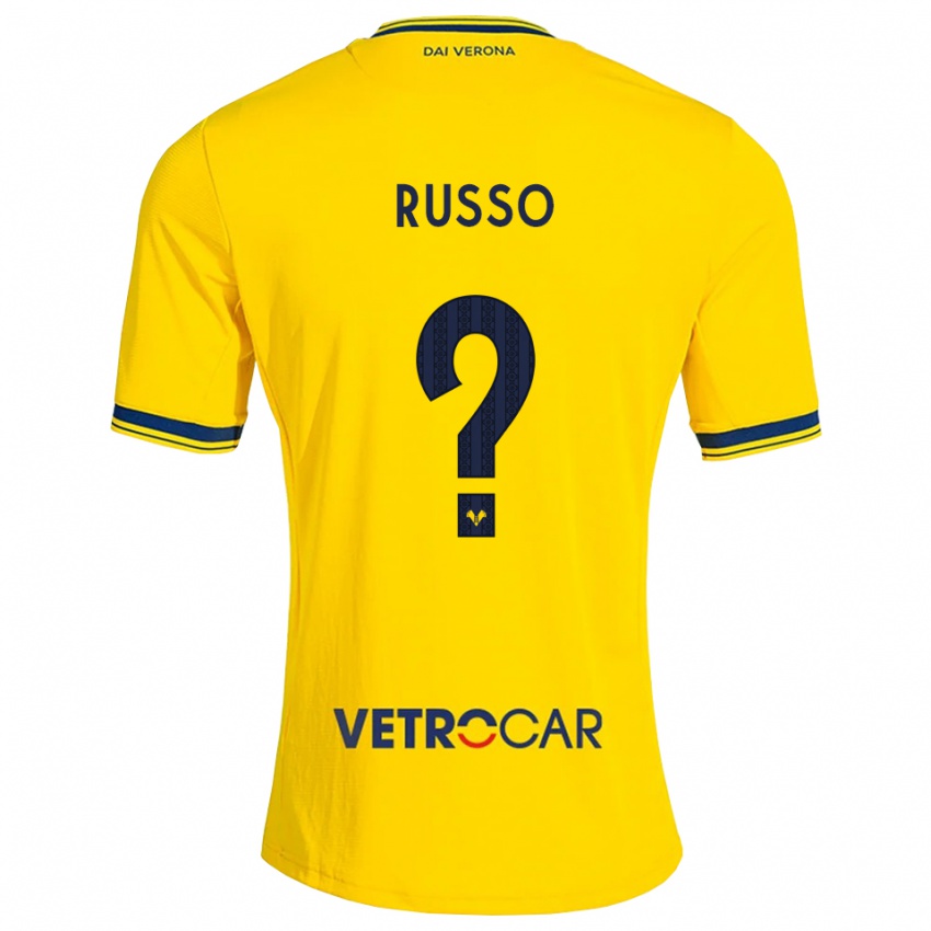 נשים Ermes Russo #0 צהוב אדום הרחק ג'רזי 2026/27 חולצה קצרה