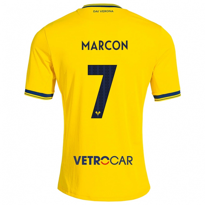 נשים Gabriel Marcon #7 צהוב אדום הרחק ג'רזי 2026/27 חולצה קצרה