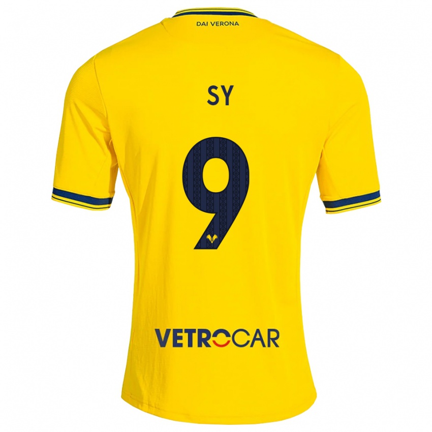 נשים Samba Sy #9 צהוב אדום הרחק ג'רזי 2026/27 חולצה קצרה