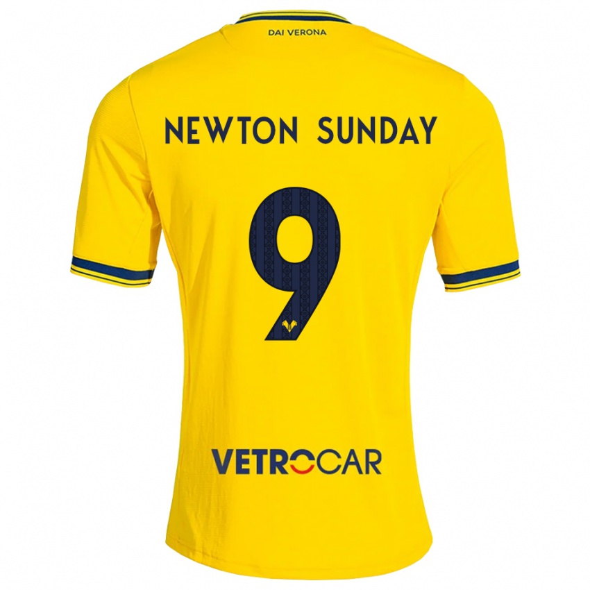 נשים Eloghosa Newton Sunday #9 צהוב אדום הרחק ג'רזי 2026/27 חולצה קצרה