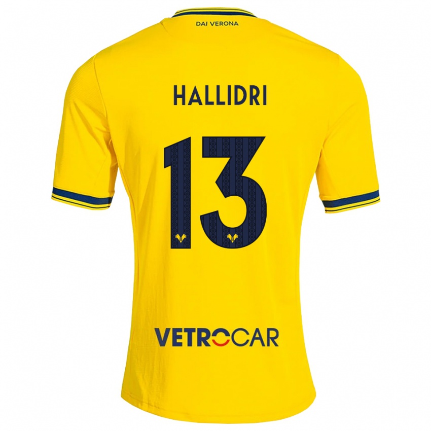 נשים Fabian Hallidri #13 צהוב אדום הרחק ג'רזי 2026/27 חולצה קצרה