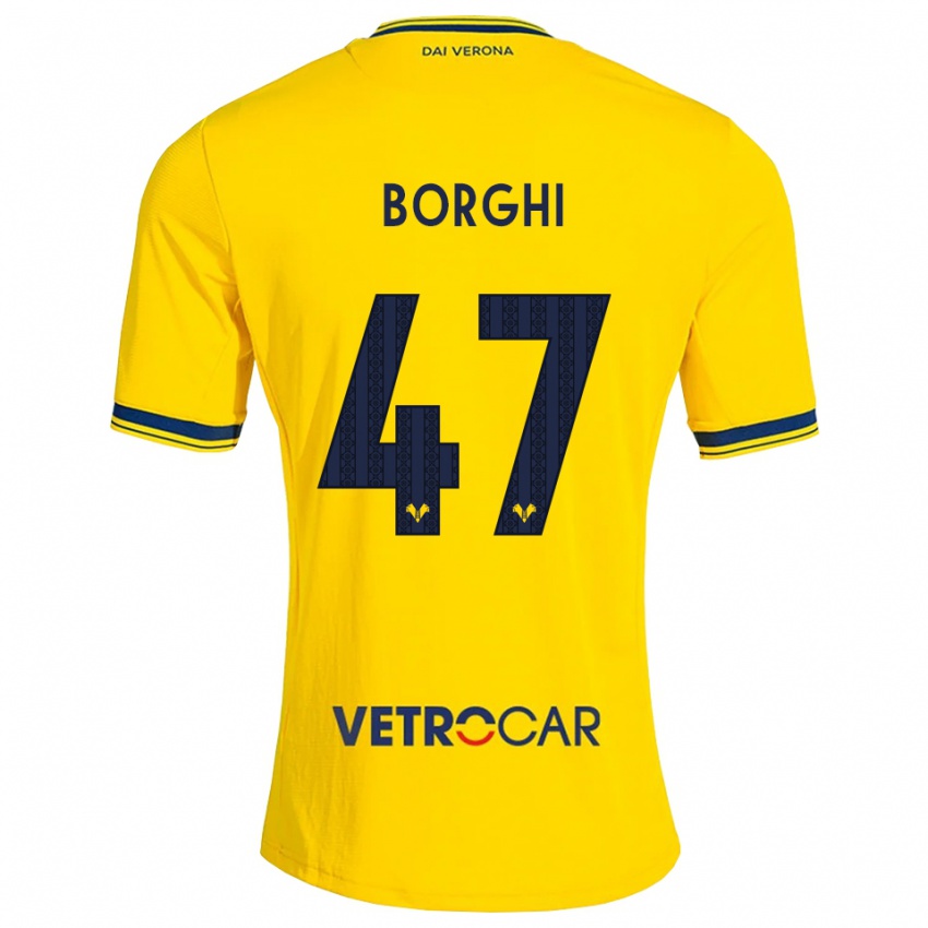נשים Arthur Borghi #47 צהוב אדום הרחק ג'רזי 2026/27 חולצה קצרה