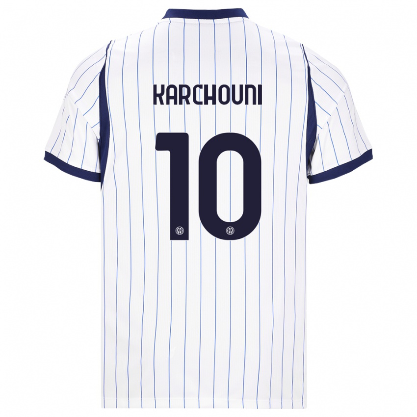 נשים גותיה קרצ'וני #10 לבן כחול כהה הרחק ג'רזי 2026/27 חולצה קצרה