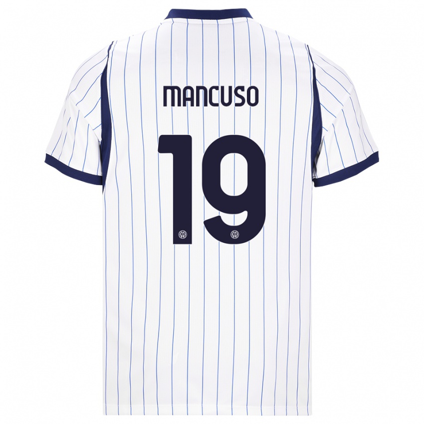 נשים Matias Mancuso #19 לבן כחול כהה הרחק ג'רזי 2026/27 חולצה קצרה