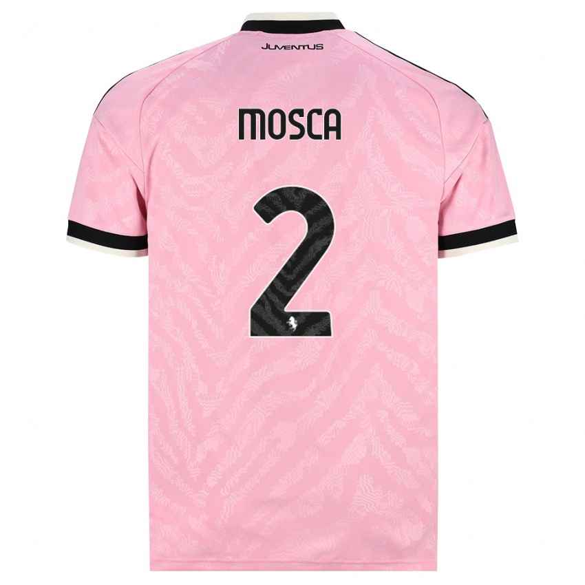 נשים Guglielmo Mosca #2 ורוד שחור הרחק ג'רזי 2026/27 חולצה קצרה