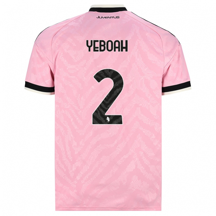 נשים Christian Yeboah #2 ורוד שחור הרחק ג'רזי 2026/27 חולצה קצרה