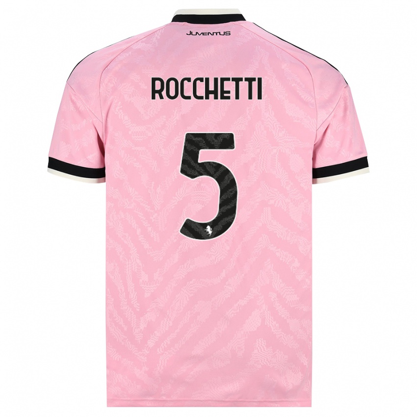 נשים Edoardo Rocchetti #5 ורוד שחור הרחק ג'רזי 2026/27 חולצה קצרה