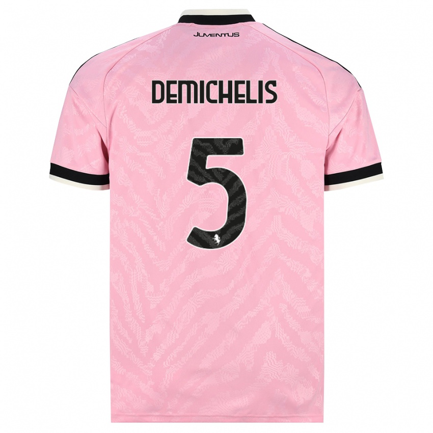 נשים Emanuele Demichelis #5 ורוד שחור הרחק ג'רזי 2026/27 חולצה קצרה