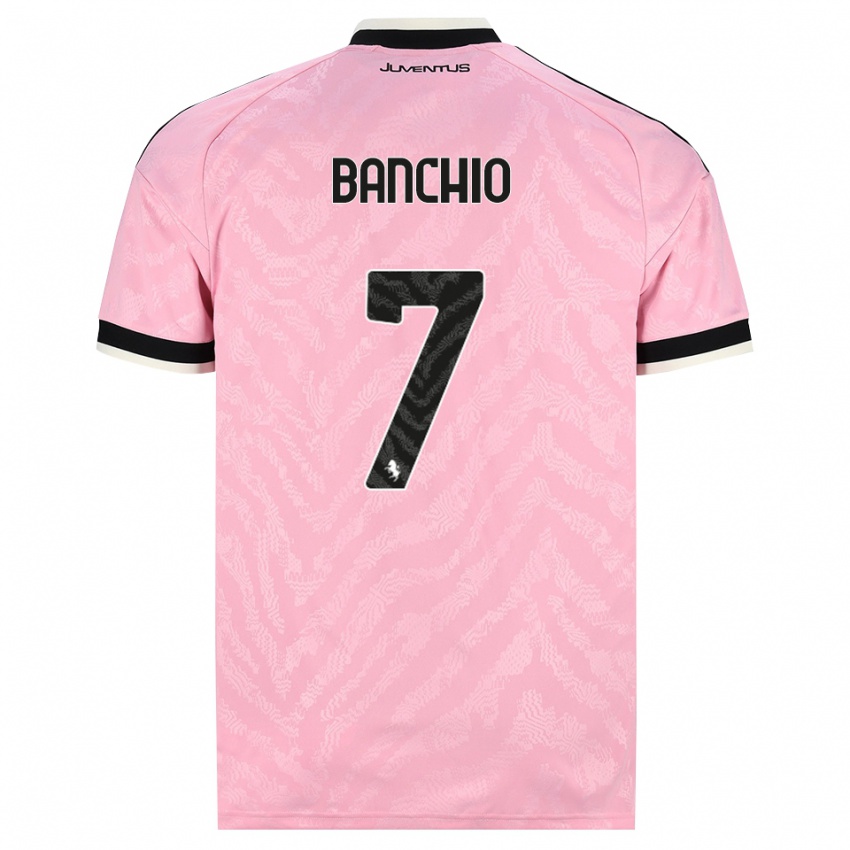 נשים Gianluca Banchio #7 ורוד שחור הרחק ג'רזי 2026/27 חולצה קצרה